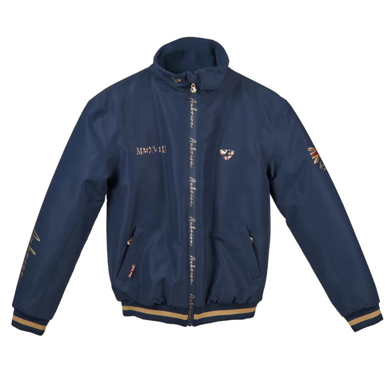 Aubrion Team Junior Waterproof Bomber Jacket - Navy
