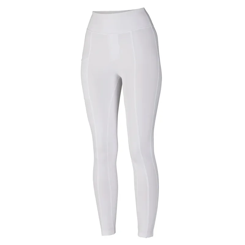 Aubrion Hudson Full Grip Ladies Competition Riding Tights - White