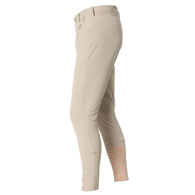 Aubrion Walton Knee Grip Mens Competition Breeches - Beige-1