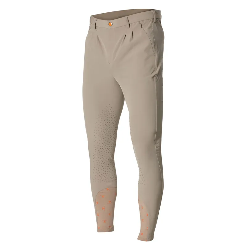 Aubrion Walton Knee Grip Mens Competition Breeches - Beige