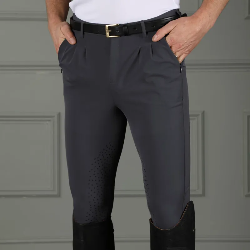 Aubrion Walton Knee Grip Mens Breeches - Grey-2