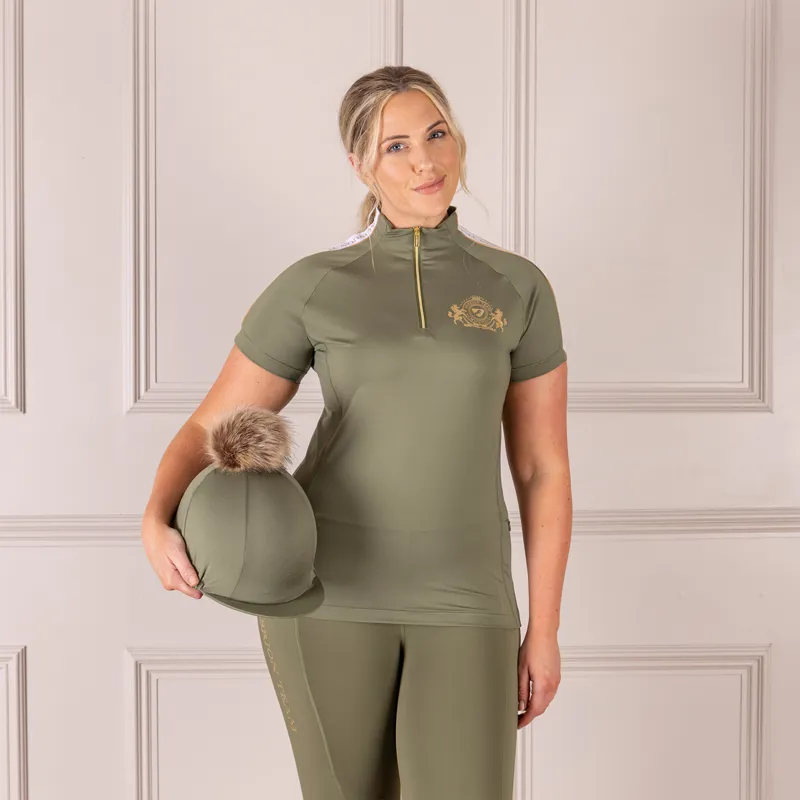 Aubrion Team Hat Silk - Moss-7