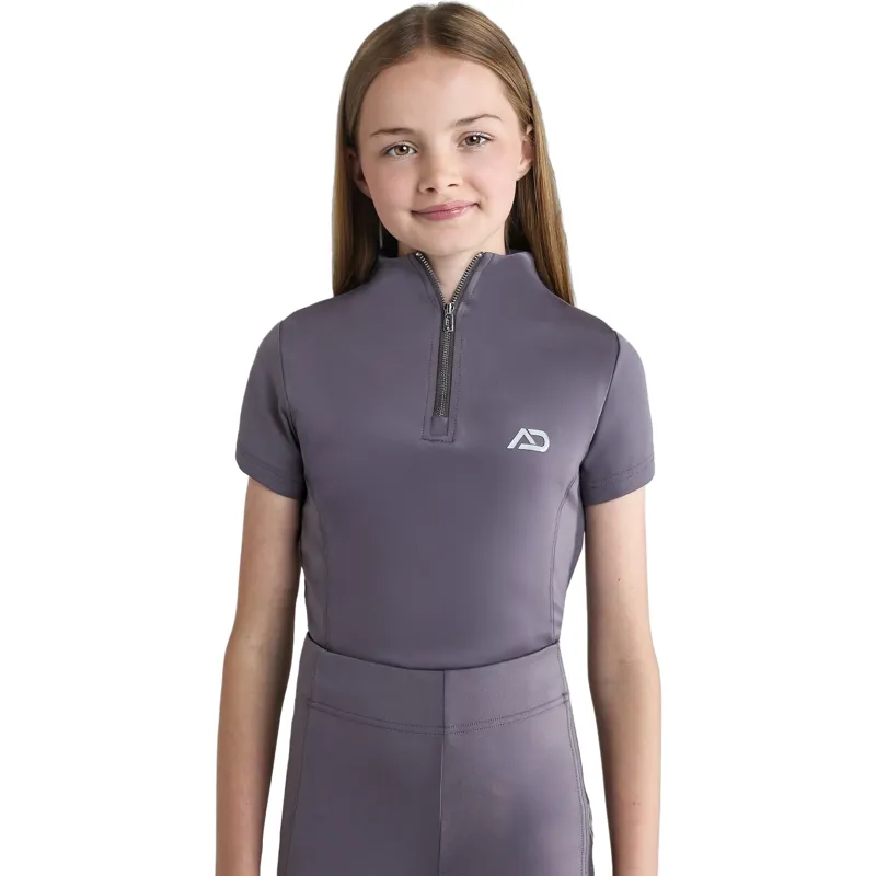 Aztec Diamond Young Rider Short Sleeve Junior Base Layer  - Amethyst Pre-Order