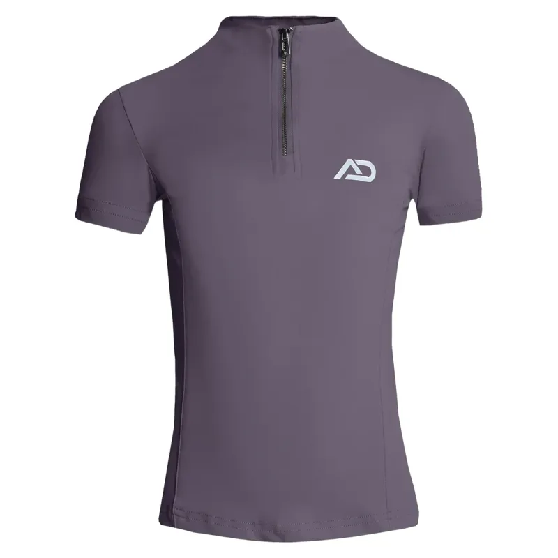 Aztec Diamond Young Rider Short Sleeve Junior Base Layer  - Amethyst Pre-Order-1