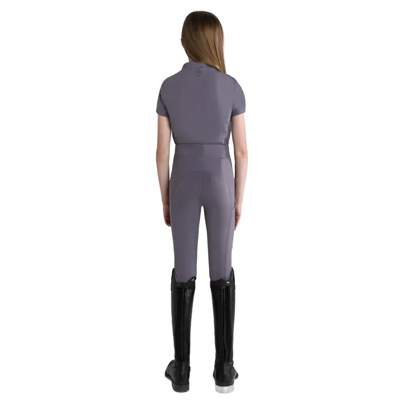 Aztec Diamond Young Rider Short Sleeve Junior Base Layer  - Amethyst Pre-Order-2