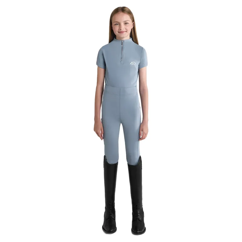Aztec Diamond Young Rider Short Sleeve Junior Base Layer - Ash Blue Pre-Order-2