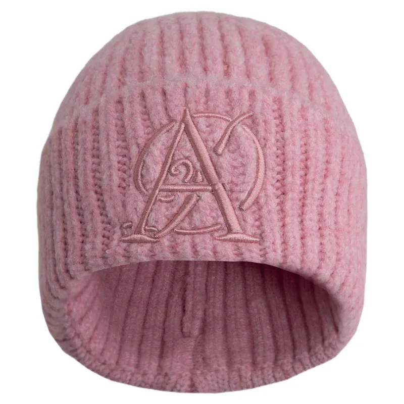 Aztec Diamond Embroidered Beanie - Pink Pre-Order-1