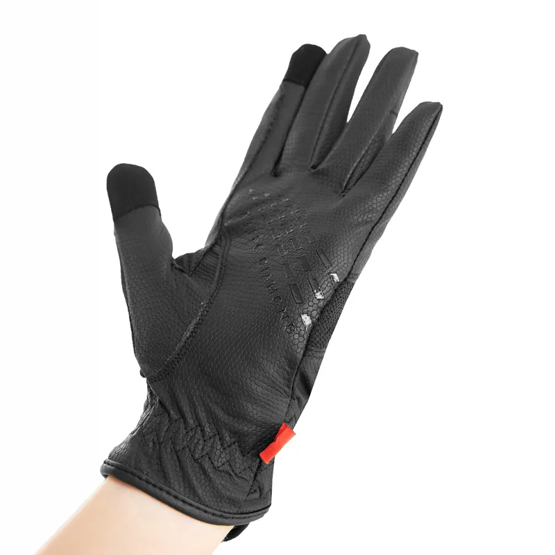 Aztec Diamond Young Rider Pro Grip Riding Gloves - Black/Patent-4