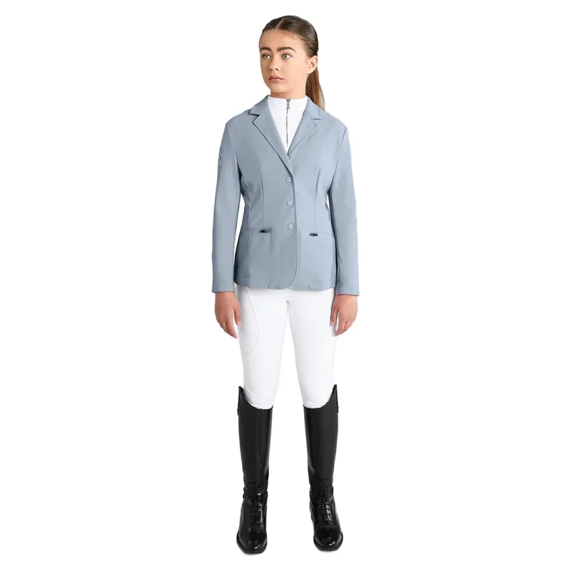 Aztec Diamond Young Rider Show Jacket - Ash Blue Pre-Order-4