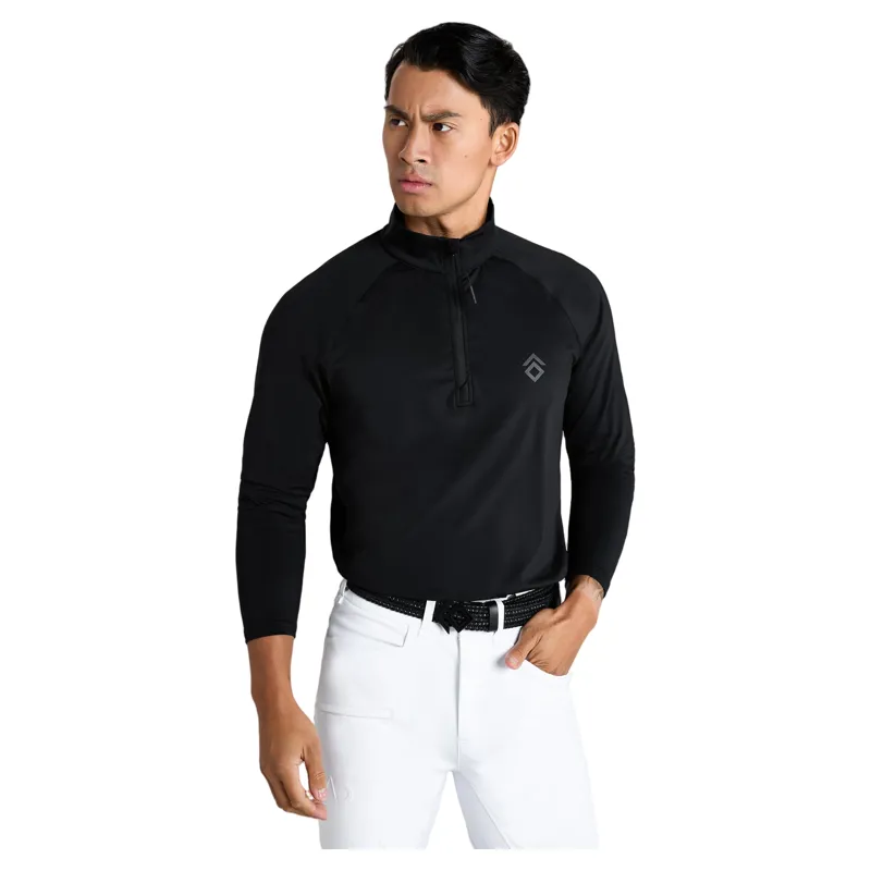 Aztec Diamond Core Junior Boys 1/4 Zip Base Layer - Black