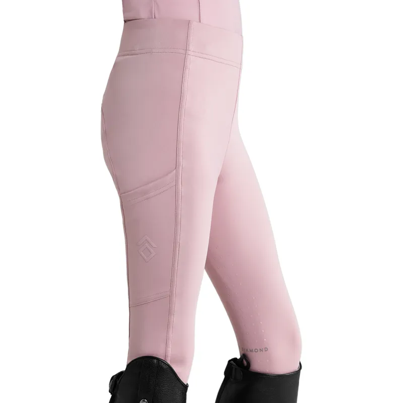 Aztec Diamond Young Rider Full Grip Riding Leggings - Pink-1