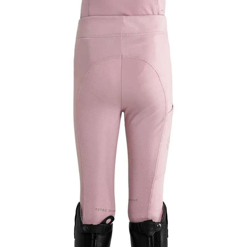 Aztec Diamond Young Rider Full Grip Riding Leggings - Pink-2
