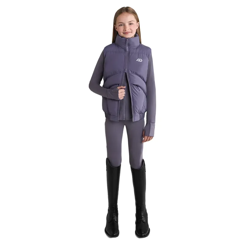 Aztec Diamond Young Rider Mid Layer Junior Gilet - Amethyst Pre-Order-5