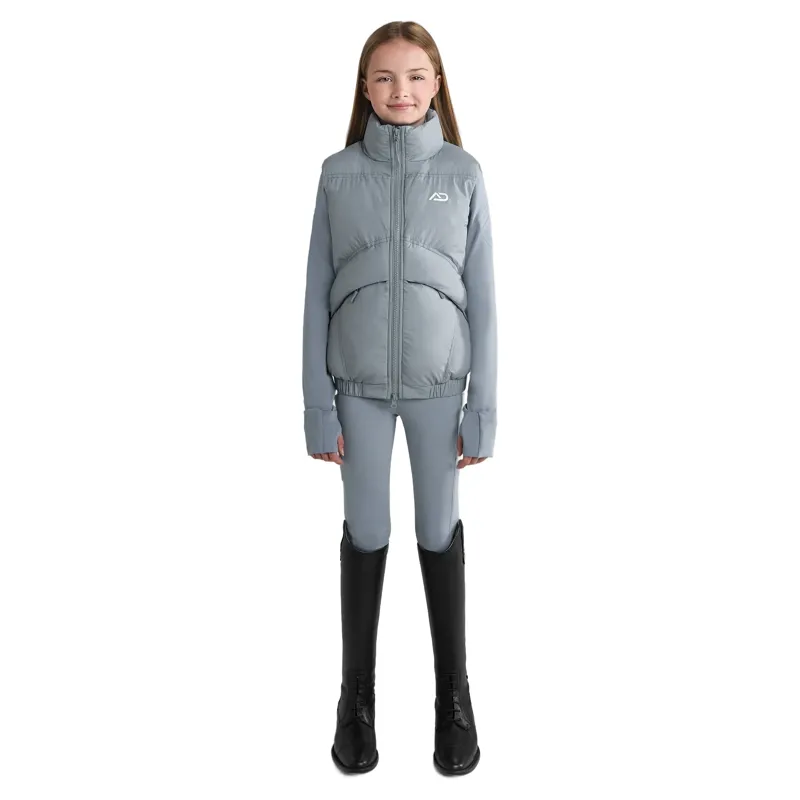 Aztec Diamond Young Rider Mid Layer Junior Gilet - Ash Blue Pre-Order-5