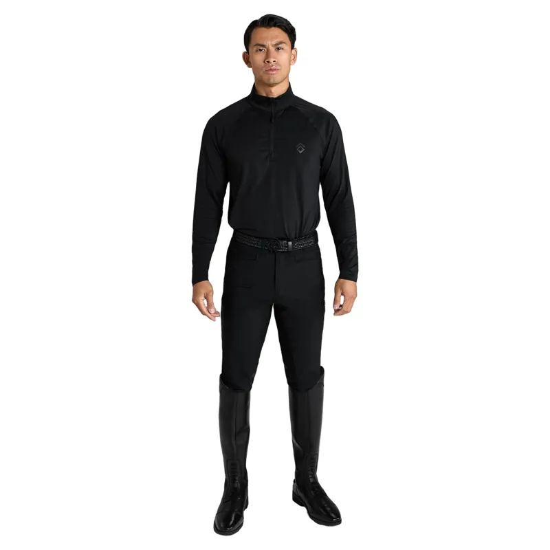 Aztec Diamond Core Mens 1/4 Zip Base Layer - Black-2