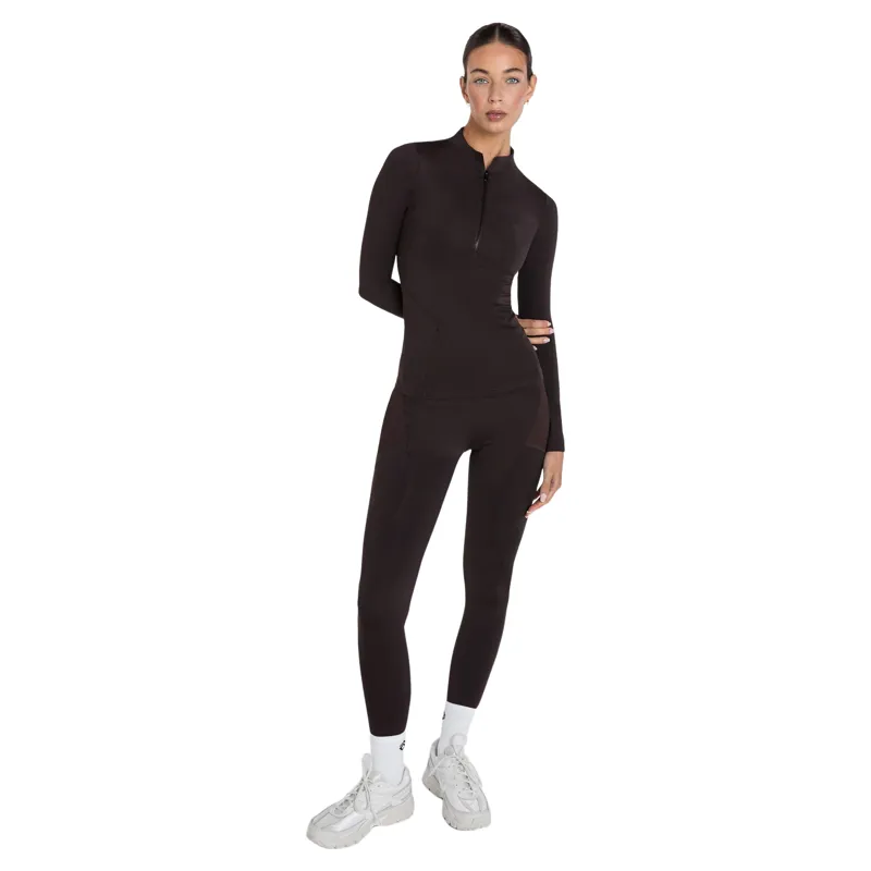 Aztec Diamond Core Long Sleeve Base Layer Womens - Espresso Pre-Order-1