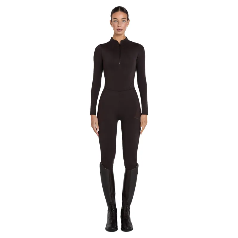 Aztec Diamond Core Long Sleeve Base Layer Womens - Espresso Pre-Order-4