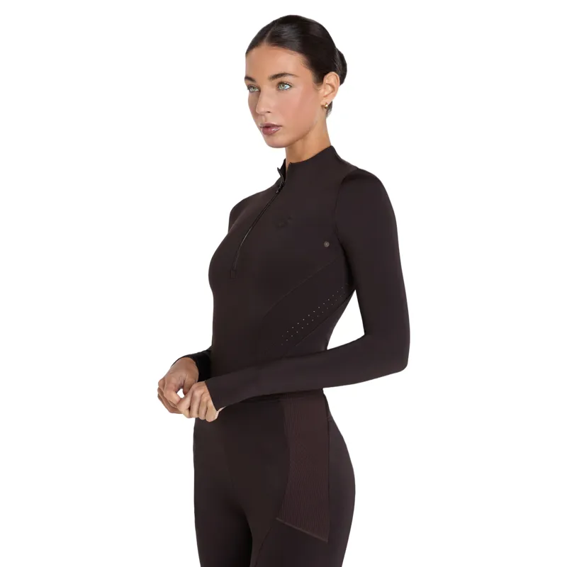 Aztec Diamond Core Long Sleeve Base Layer Womens - Espresso Pre-Order