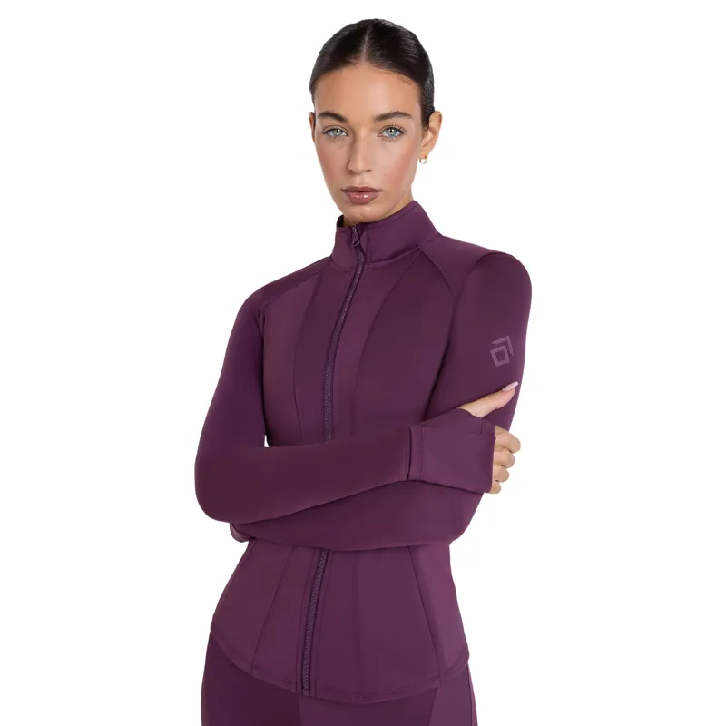 Aztec Diamond Fitted Womens Jacket - Plum Pre-Order-4