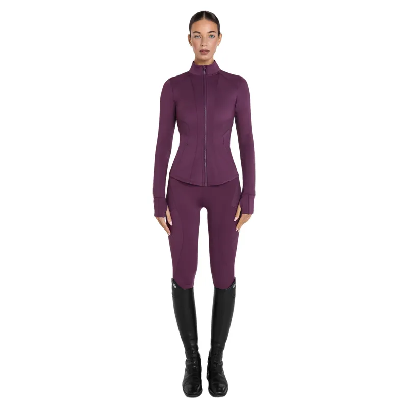 Aztec Diamond Fitted Womens Jacket - Plum Pre-Order-2