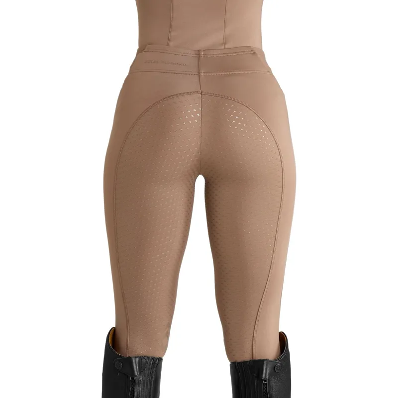 Aztec Diamond Core Full Seat Riding Tights - Camel-1