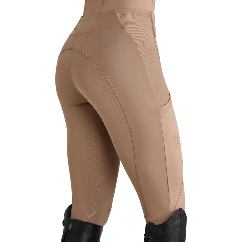 Aztec Diamond Core Full Seat Riding Tights - Camel-3