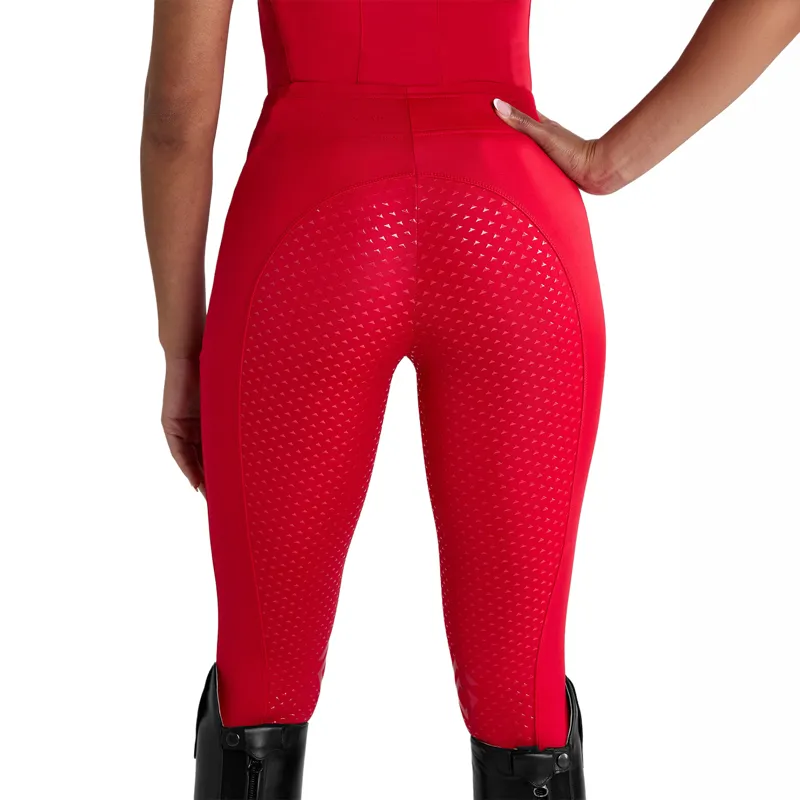 Aztec Diamond Core Full Seat Riding Tights - Crimson-2