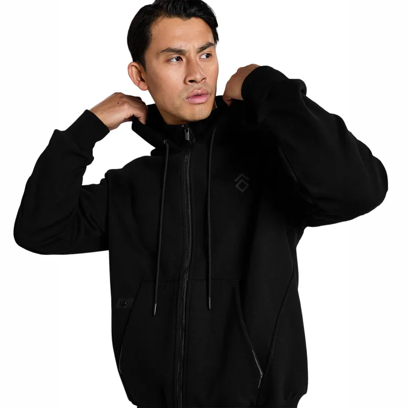 Aztec Diamond Core Junior Boys Full Zip Hoodie - Black