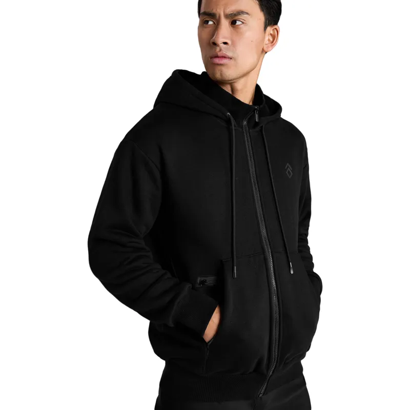 Aztec Diamond Core Junior Boys Full Zip Hoodie - Black-4