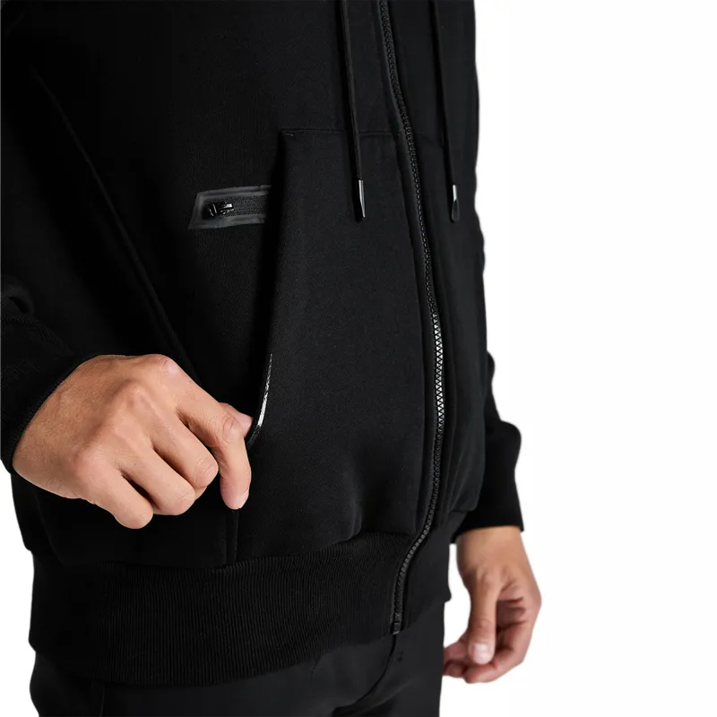 Aztec Diamond Core Junior Boys Full Zip Hoodie - Black-7
