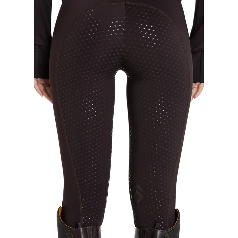Aztec Diamond Core Full Grip Womens Riding Leggings - Espresso Pre-Order-3