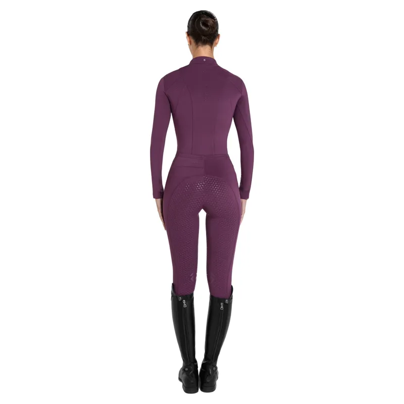 Aztec Diamond Core Long Sleeve Womens Base Layer - Plum Pre-Order-11