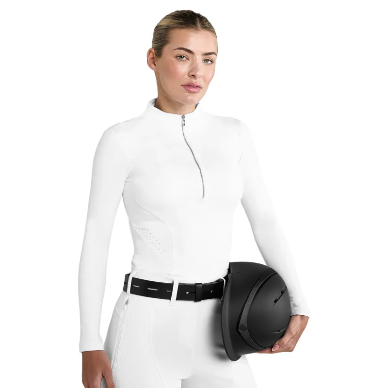 Aztec Diamond Core Long Sleeve Womens Base Layer - White-3
