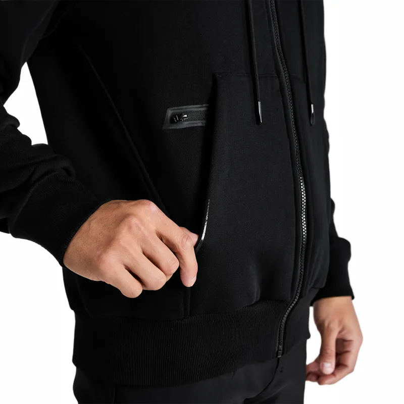 Aztec Diamond Core Mens Full Zip Hoodie - Black-5