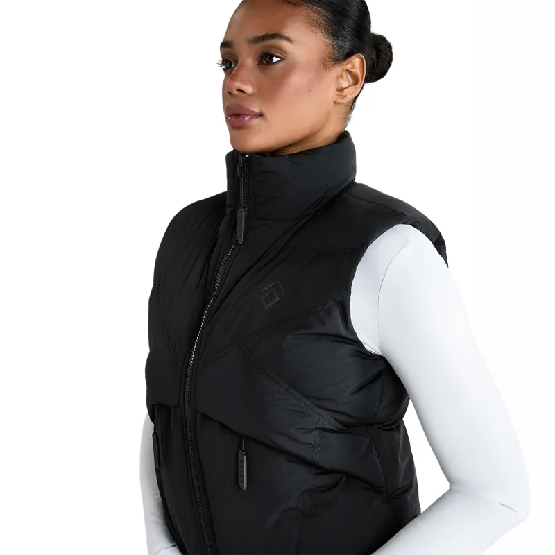 Aztec Diamond Core Womens Mid-Layer Gilet - Black-3
