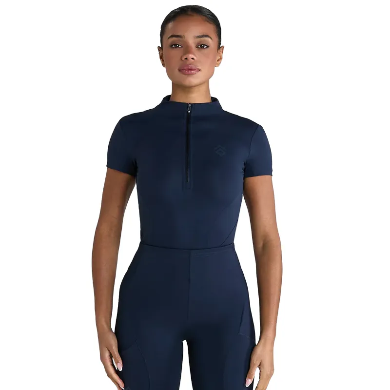 Aztec Diamond Core Short Sleeve Ladies Base Layer - Navy-1