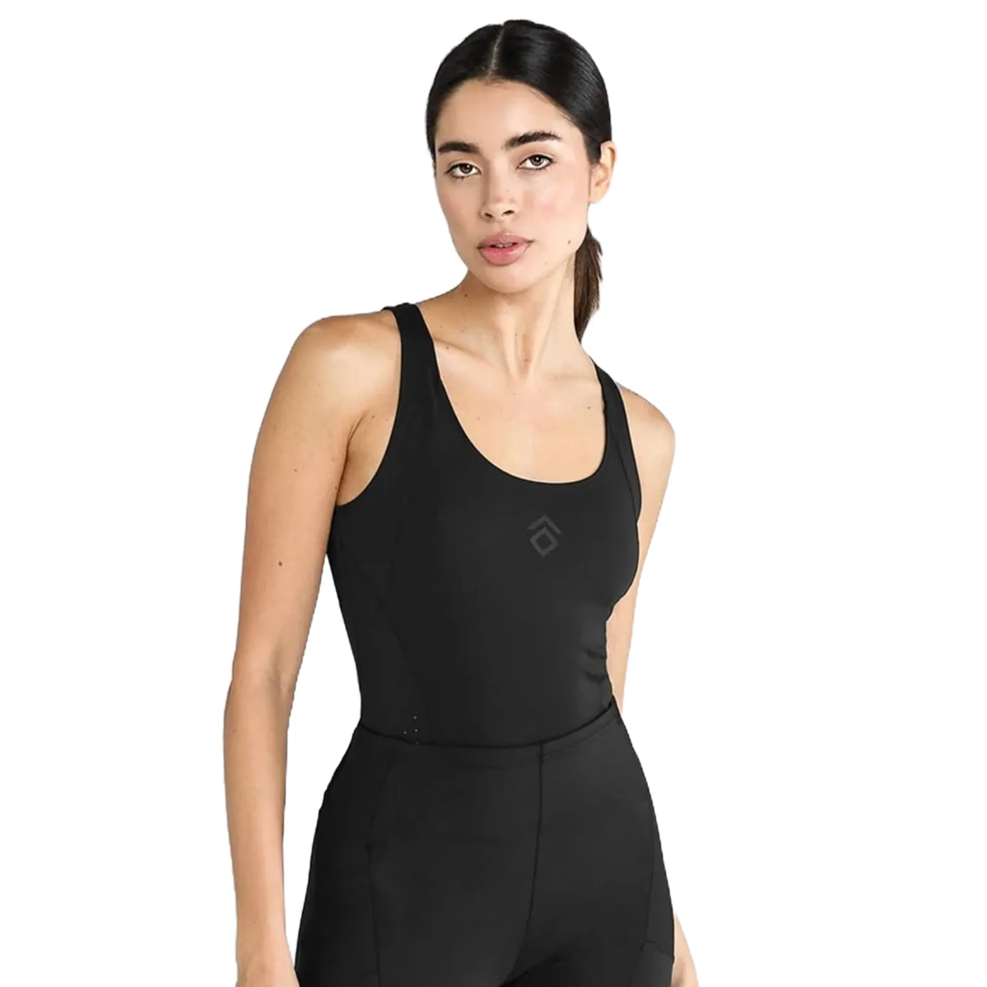 Aztec Diamond Core Ladies Vest Top - Black