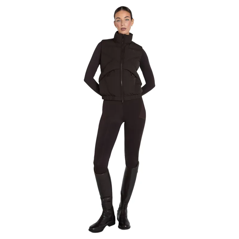 Aztec Diamond Core Womens Mid-Layer Gilet - Espresso Pre-Order-10