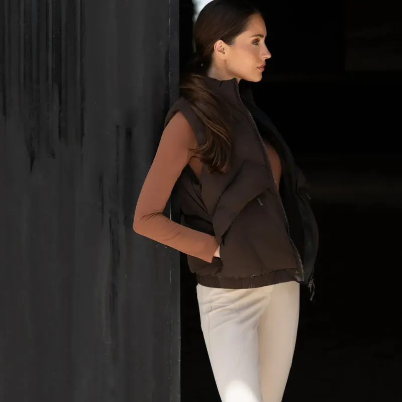Aztec Diamond Core Womens Mid-Layer Gilet - Espresso Pre-Order-9