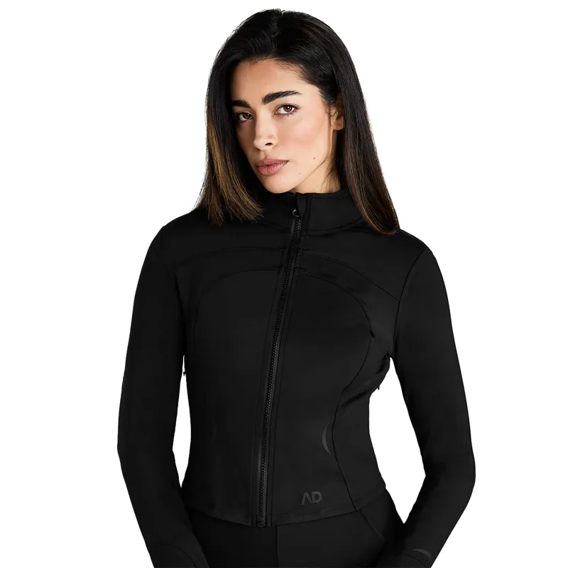 Aztec Diamond Define Ladies Fitted Cropped Jacket - Black-2