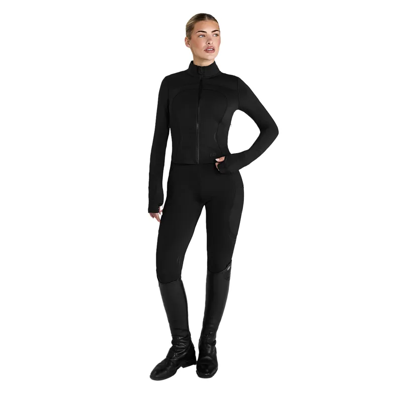 Aztec Diamond Define Ladies Fitted Cropped Jacket - Black-7