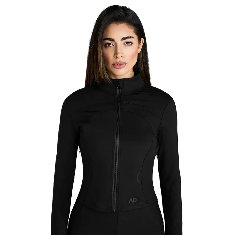 Aztec Diamond Define Ladies Fitted Cropped Jacket - Black-5