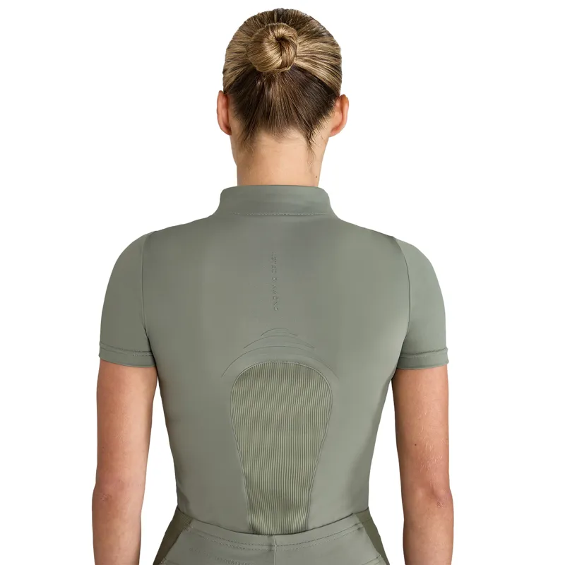 Aztec Diamond Define Womens Short Sleeve Base Layer - Sage-1