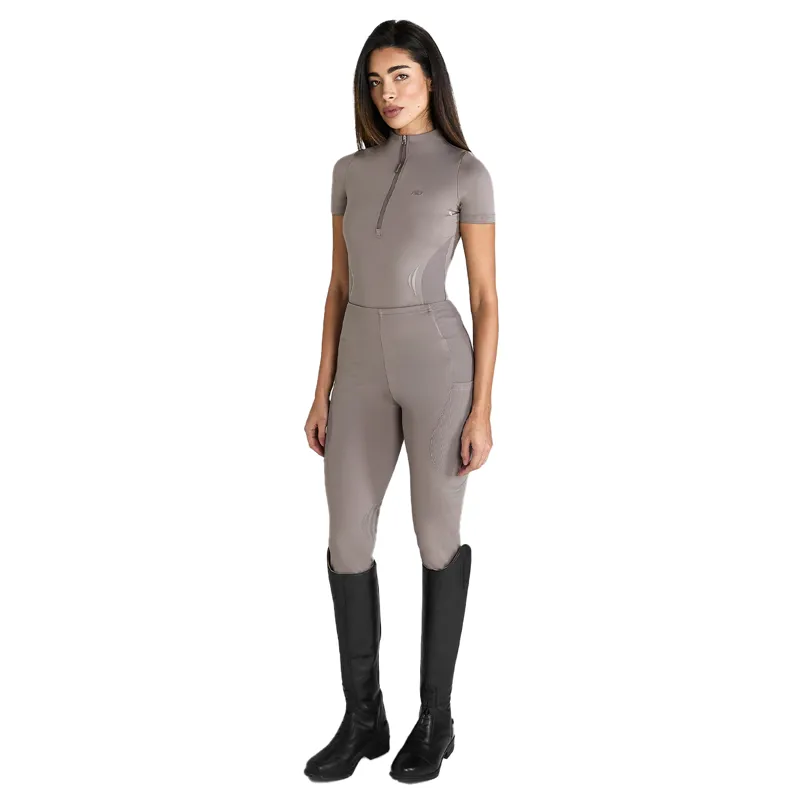 Aztec Diamond Define Ladies Short Sleeve Base Layer - Truffle-4