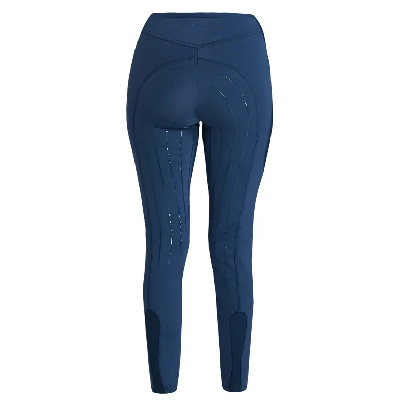 Aztec Diamond Define Full Grip Ladies Riding Leggings - Azul-7