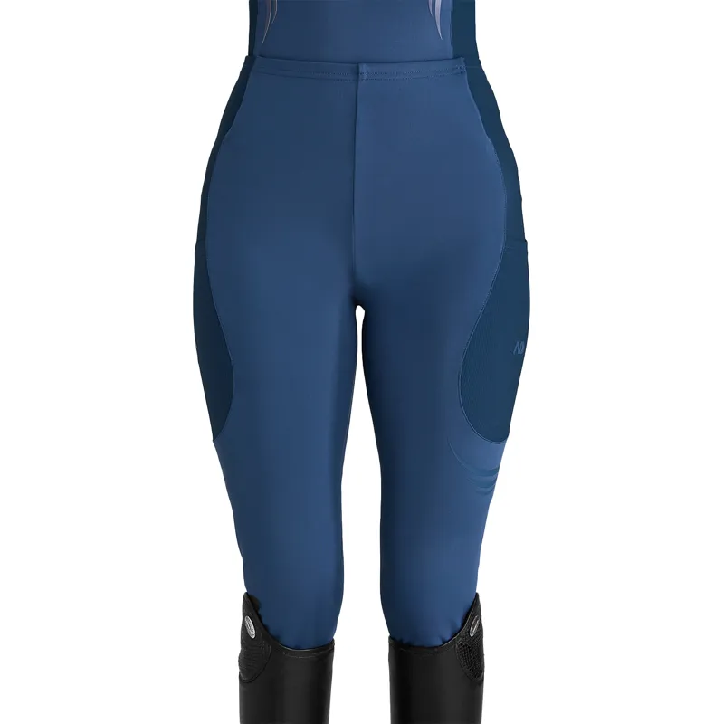Aztec Diamond Define Full Grip Ladies Riding Leggings - Azul