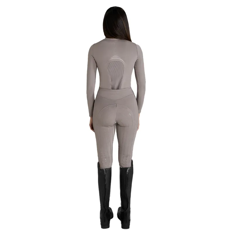 Aztec Diamond Define Full Grip Ladies Riding Leggings - Truffle-8