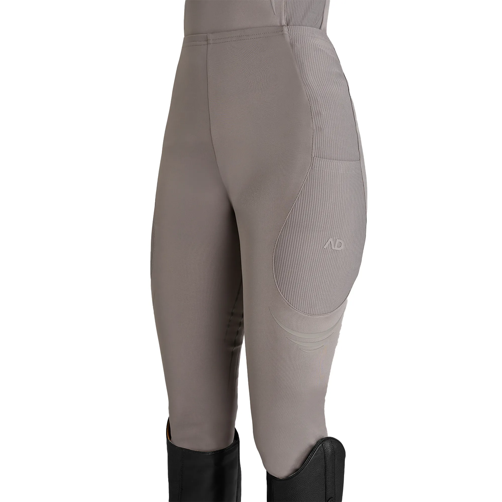 Aztec Truffles Aztec Diamond Define Full Grip Ladies Riding Leggings - Truffle
