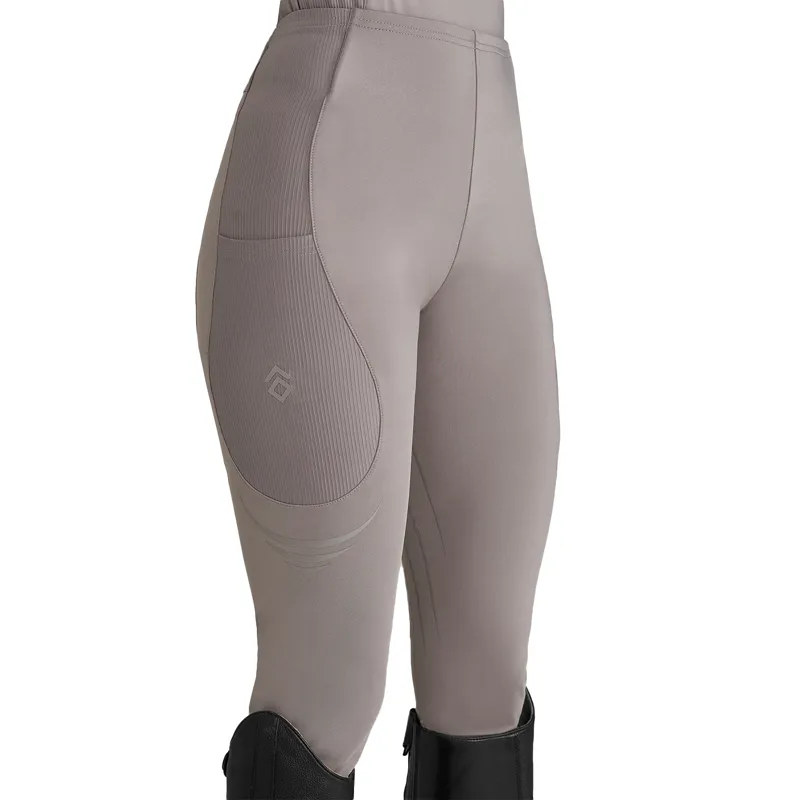 Aztec Diamond Define Full Grip Ladies Riding Leggings - Truffle-6
