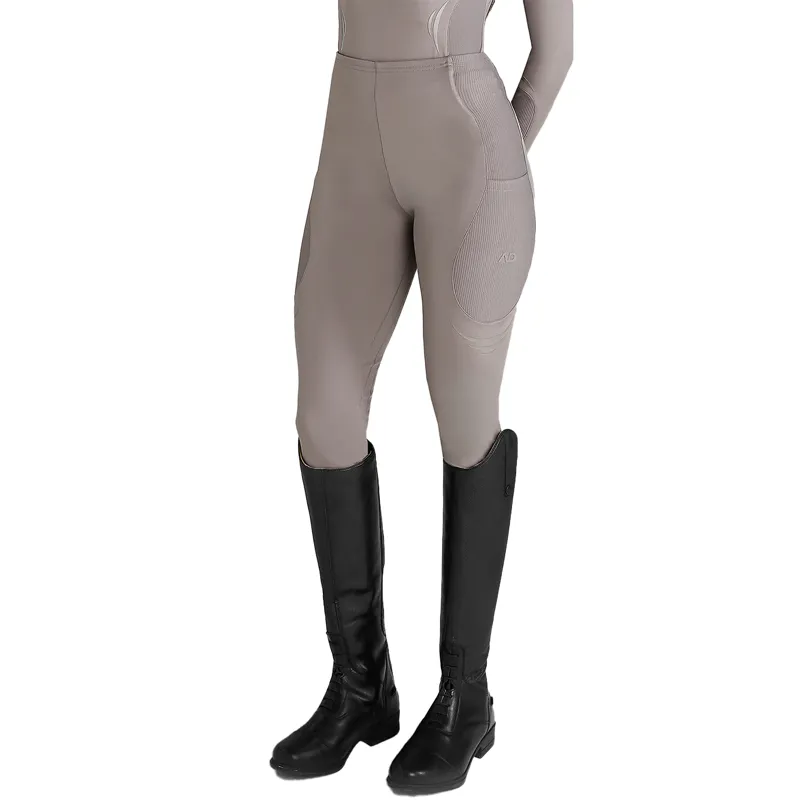 Aztec Diamond Define Full Grip Ladies Riding Leggings - Truffle-1